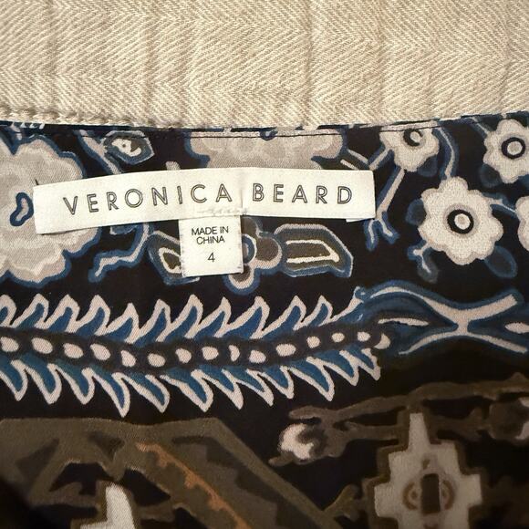 Veronica Beard 100% Silk Skirt Sz 4 Black Floral Sarong Knot Boho Office High Lo - Picture 10 of 16